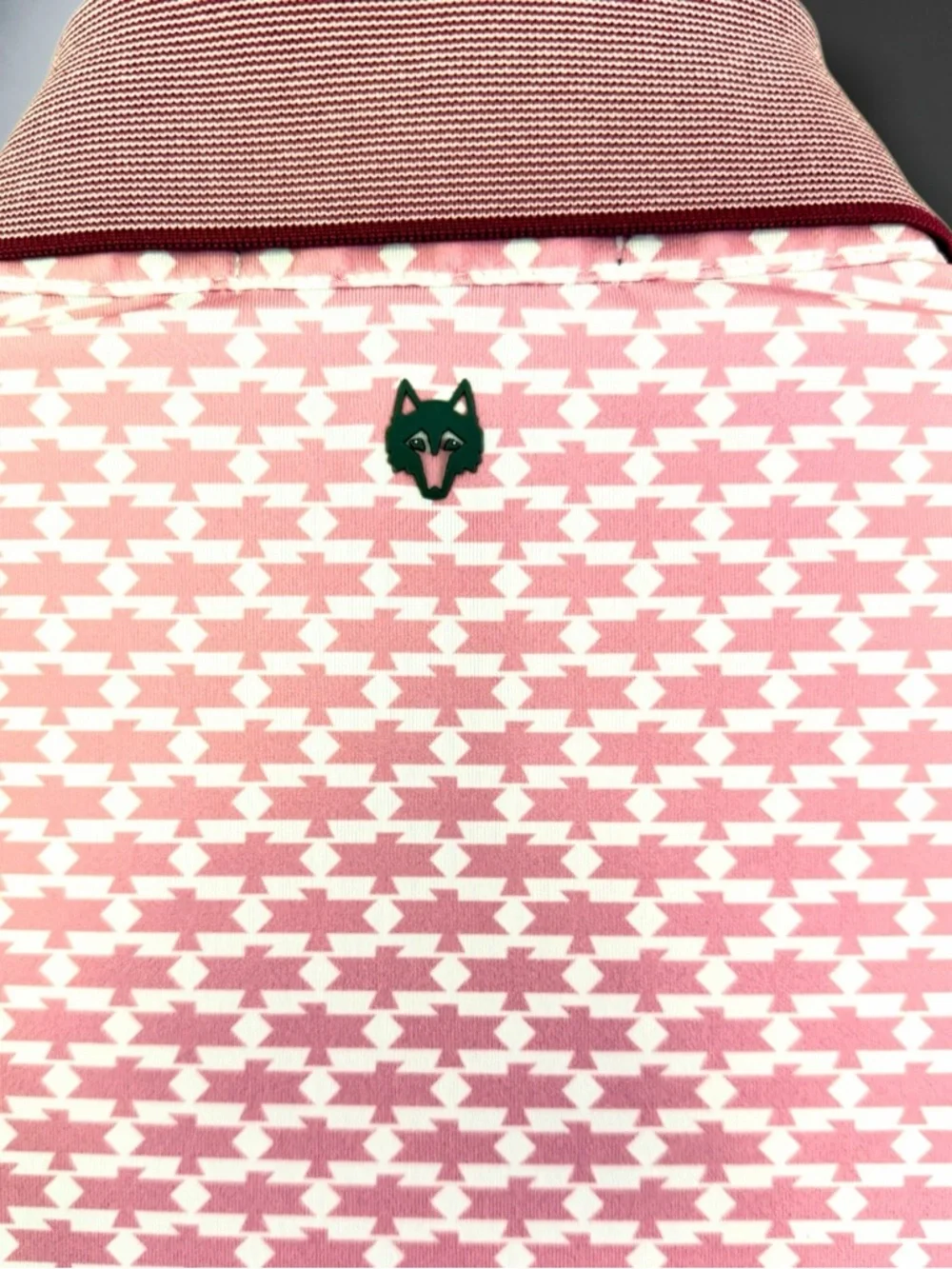 Greyson Thunderbird Polo Men M Pink Golf Performance Shirt Pine Canyon - Picture 3 of 13
